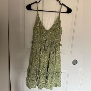 Wallflower Light Green Floral Dress